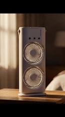 Ventilateur humidificateur portable à double jet brumisateur