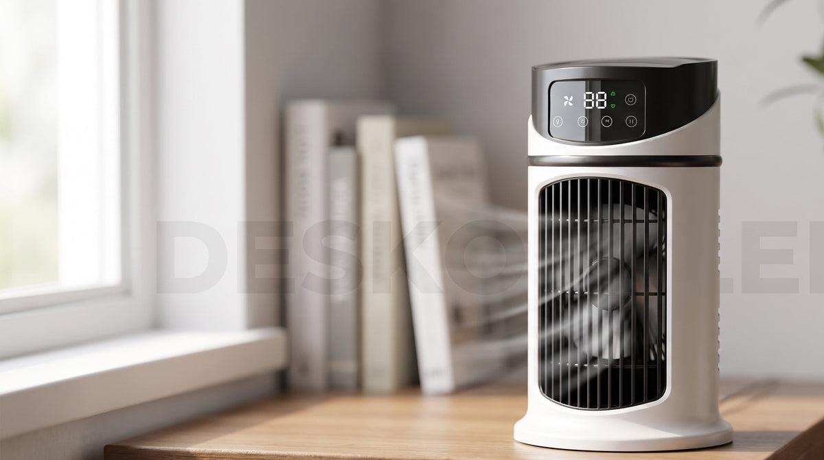 Mini ventilateur de bureau portable - Rafraîchisseur d'air personnel alimenté par USB