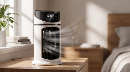 Mini ventilateur de bureau portable - Rafraîchisseur d'air personnel alimenté par USB