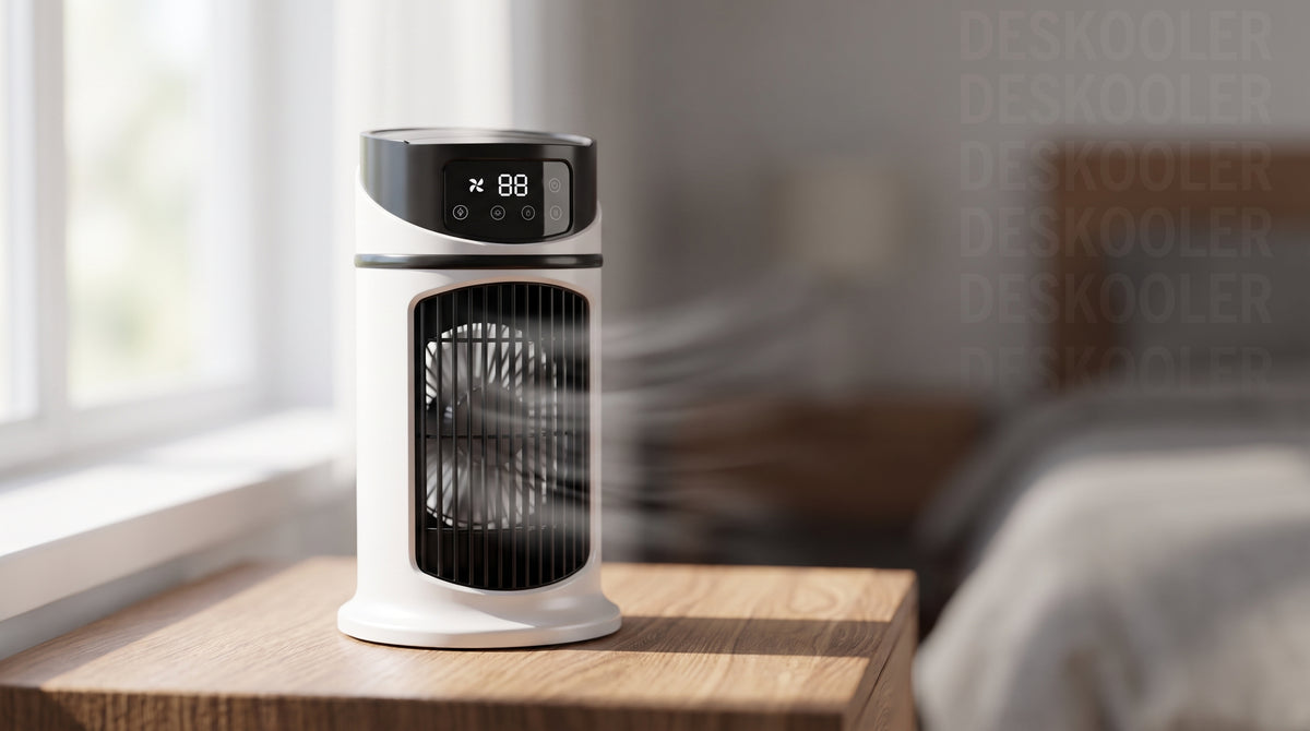 Mini ventilateur de bureau portable - Rafraîchisseur d'air personnel alimenté par USB